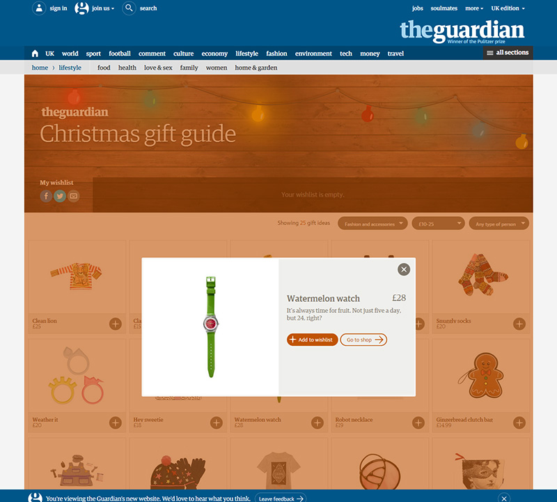 guardian gift guide