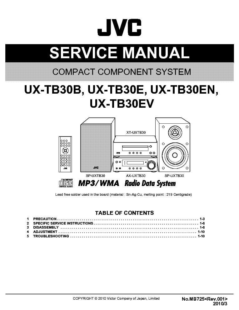 jvc ux c7 user manual