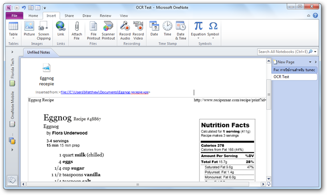 how to put pdf into onenote