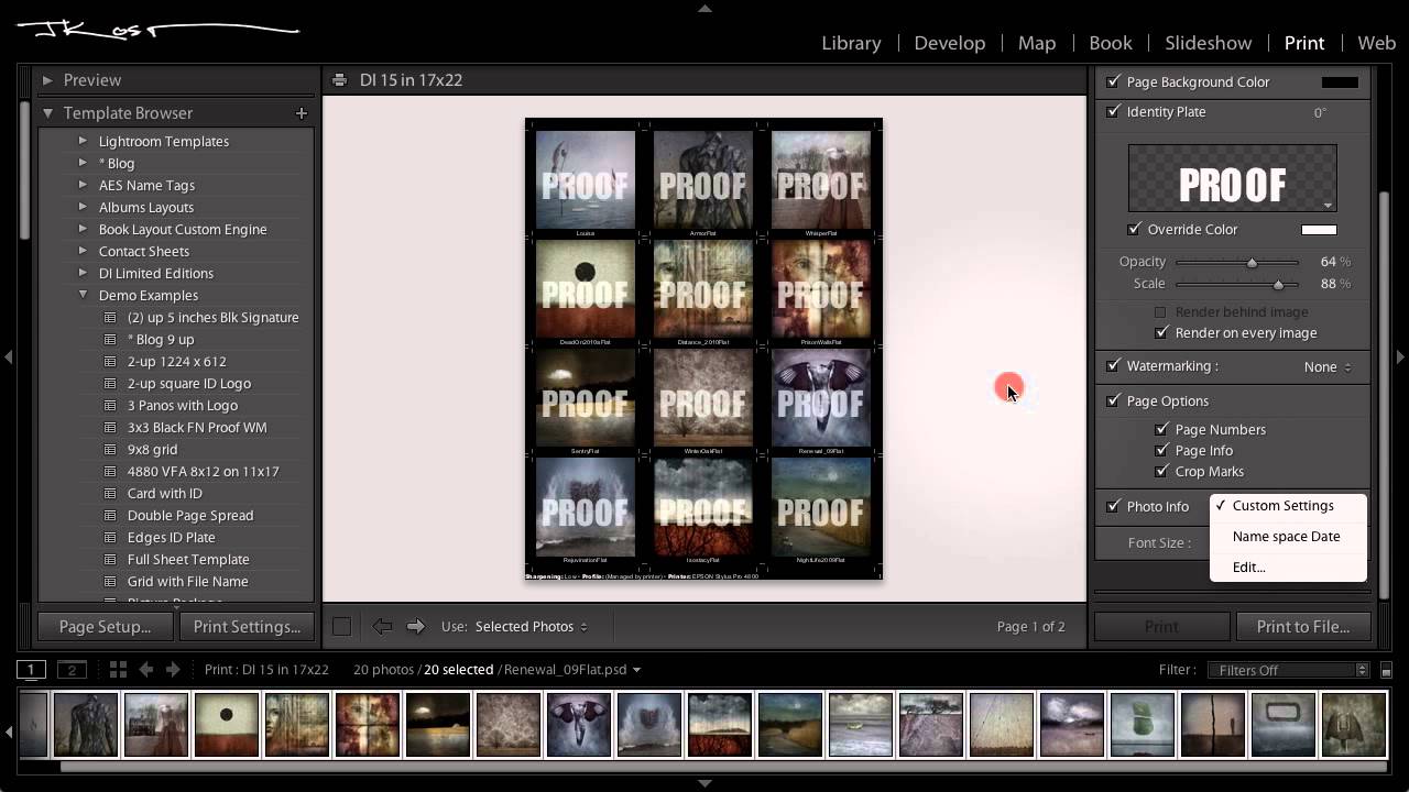 how to create a contact sheet from an adobe pdf