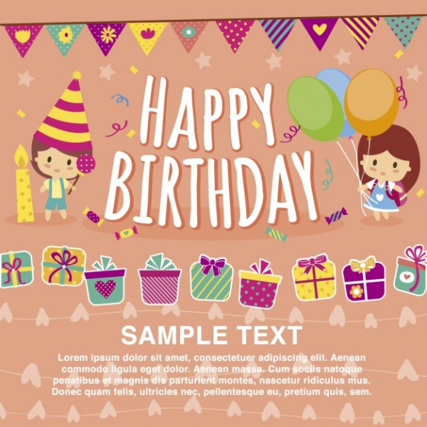 happy birthday invitation card sample