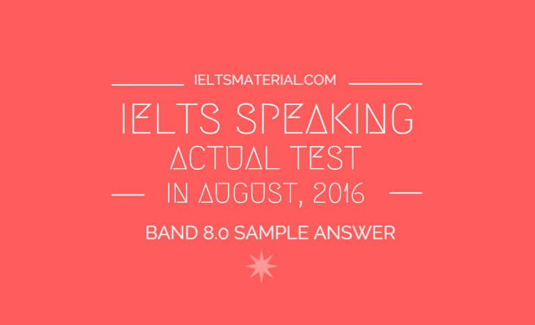 ielts speaking test sample 2019