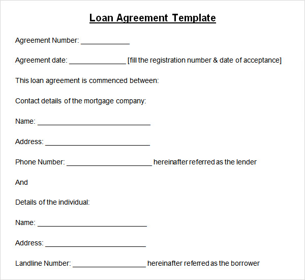 loan agreement pdf