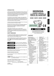 honda gx390 manual