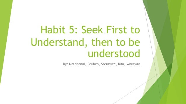 habit 5 seek first to understand pdf