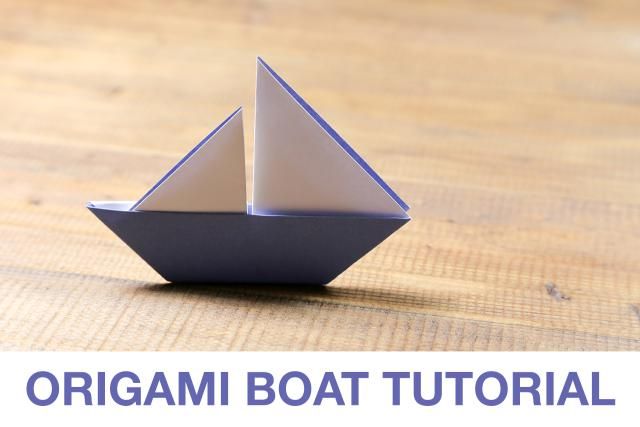 instructions to make origami boat
